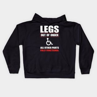 Handicapped Funny For Men Wheelchair Humor Kids Hoodie
